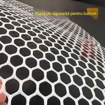 Plasă din polietilenă pentru fereastră și balcon, rezistentă la acizi și baze, plasă de protecție pentru balcon pentru creștere și prevenirea căderilor