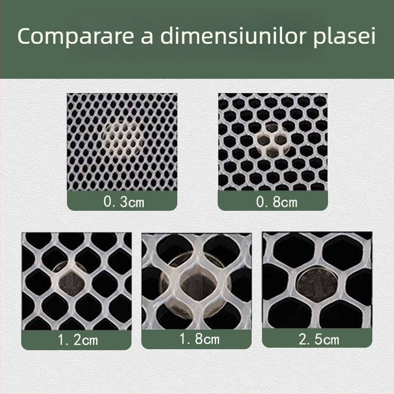 Plasă plastică de protecție pentru balcon, UV‑rezistentă și anti‑îmbătrânire