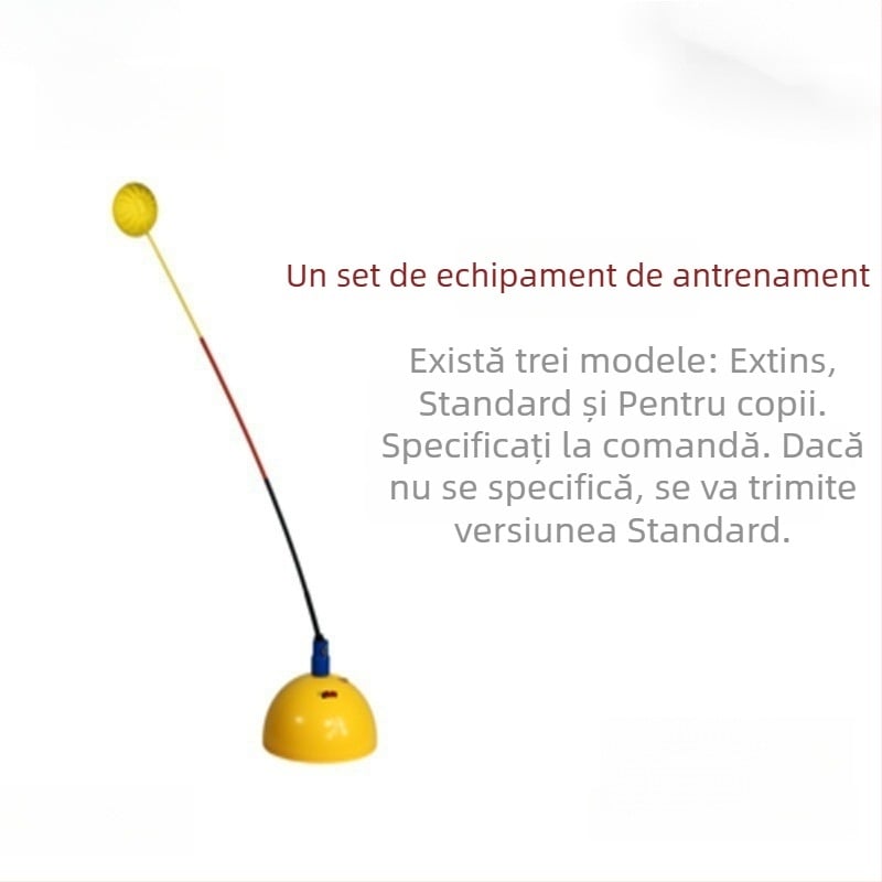 Antrenor de tenis pentru antrenament solo cu suport fix – antrenament de lovire durabil pentru o singură persoană