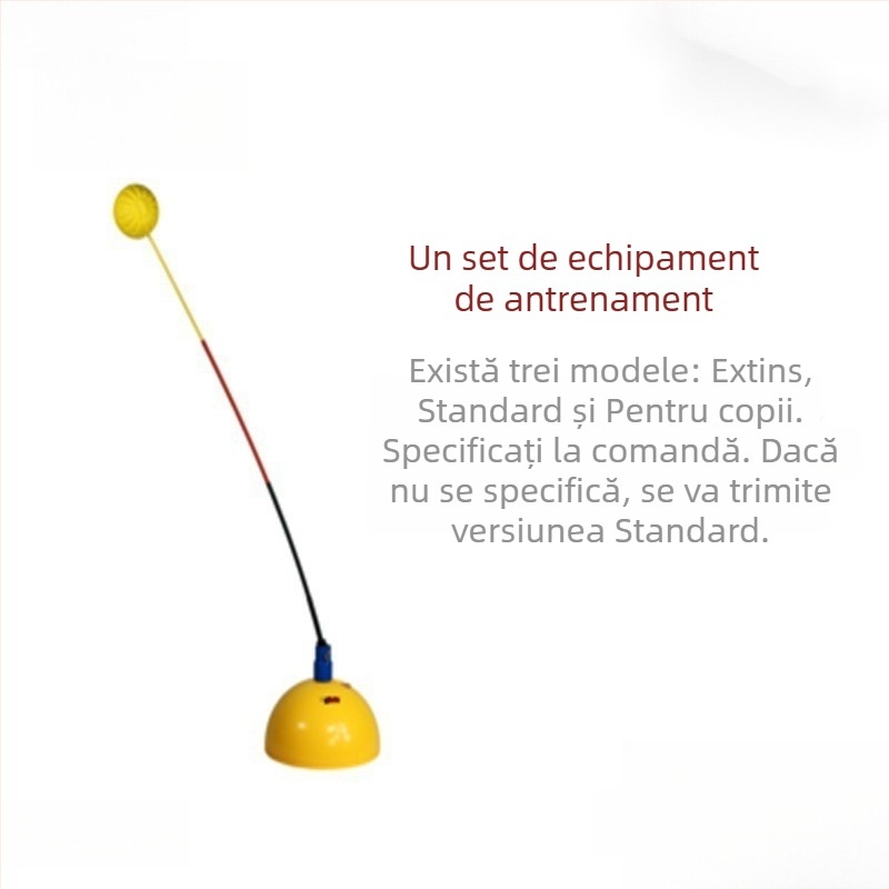 Antrenor de tenis pentru antrenament solo cu suport fix – antrenament de lovire durabil pentru o singură persoană