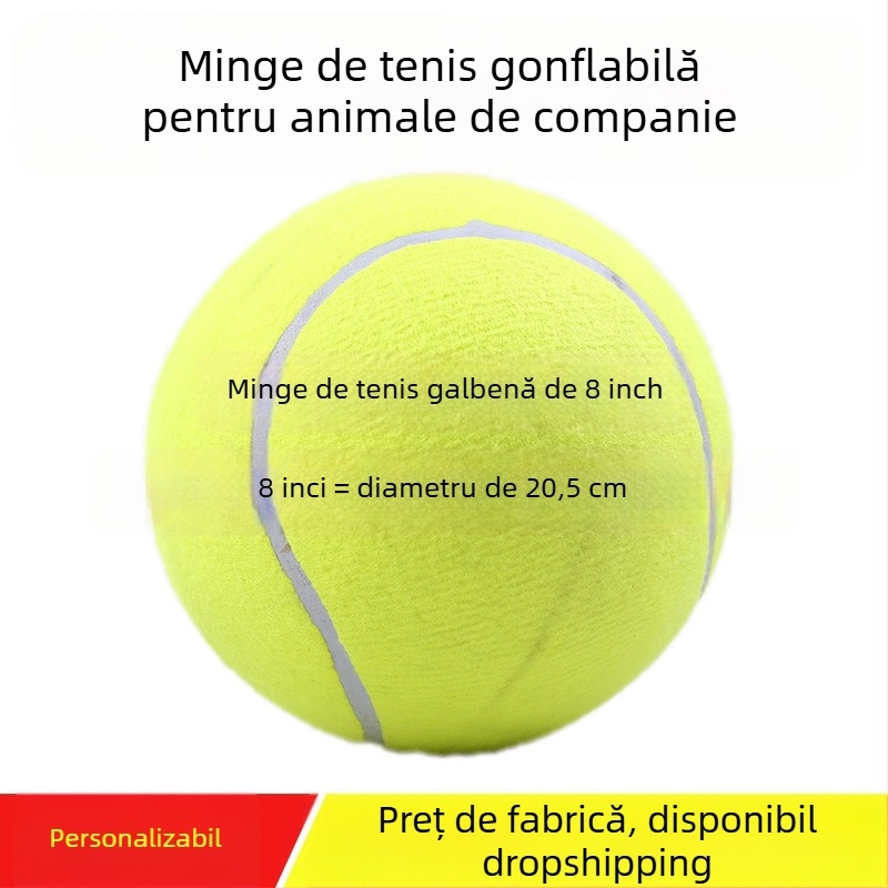 Minge de tenis gonflabilă din cauciuc, cu logo imprimat, pentru tenis de masă