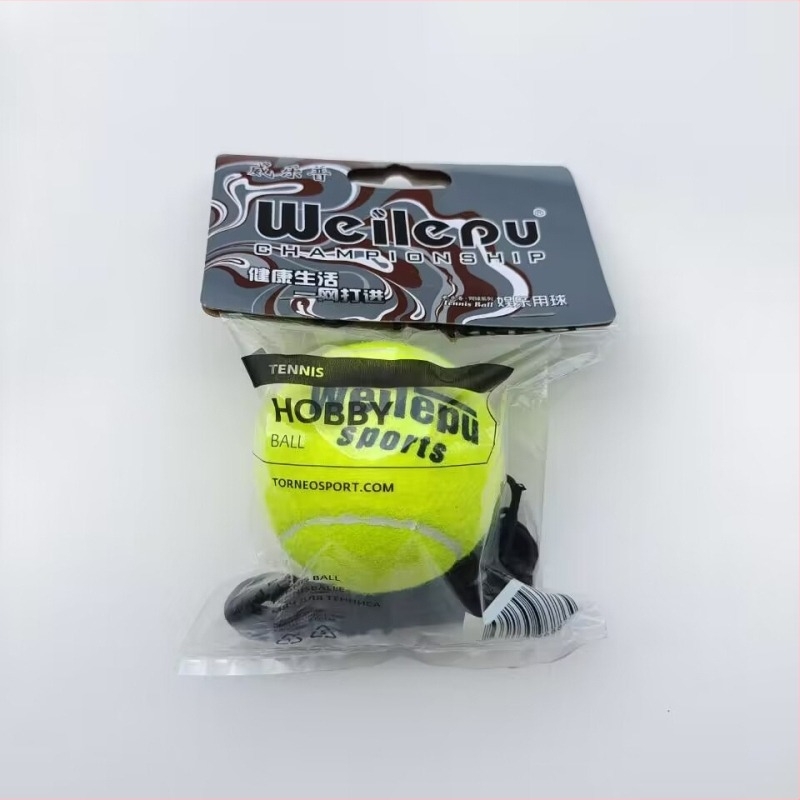 Velopu 626 Minge de tenis cu frânghie elastică — ambalare individuală, pentru începători și utilizare acasă; Material: cauciuc; Origine: Zhejiang; imprimare logo disponibilă; personalizare posibilă