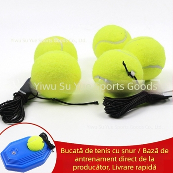 Antrenament tenis pentru o singură persoană cu frânghie – bandă elastică, din cauciuc, pentru antrenamente în interior și exterior