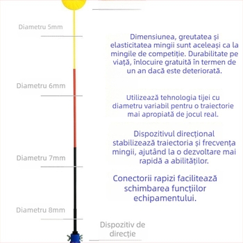 Antrenor de tenis pentru utilizare solo, durabil, pentru copii și adulți