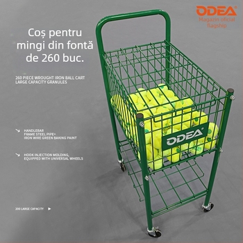 Odea cadru pliabil pentru tenis din oțel inoxidabil, portabil, cu cadru pentru adunare mingi, pachet 260