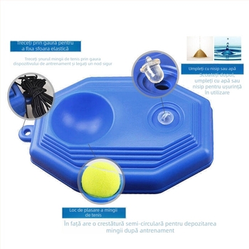 Bază de antrenament solo la tenis – elasticitate înaltă, material PP, brand Leke (brand privat autorizat), personalizabilă, potrivită pentru tenis și badminton