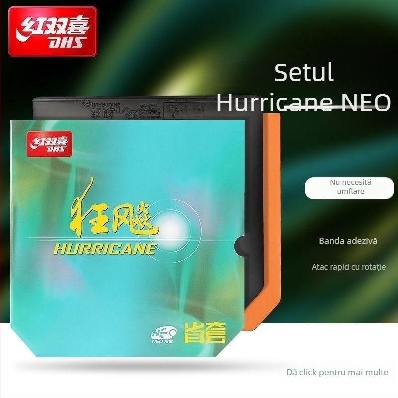 Gume pentru tenis de masă Double Happiness NEO, reverse-glue, set de 3 bucăți