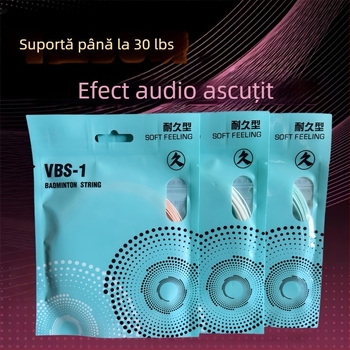 Șnur de racquetă badminton – compozit rășină-nylon, material rezistent pentru badminton și tenis de masă