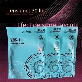 Șnur de racquetă badminton – compozit rășină-nylon, material rezistent pentru badminton și tenis de masă