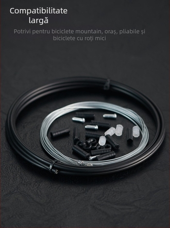 MOTSUV Set țevi cablu de frână pentru biciclete de drum și MTB — frânare mecanică, compatibil cu V-brake