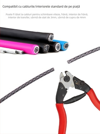 MOTSUV Set țevi cablu de frână pentru biciclete de drum și MTB — frânare mecanică, compatibil cu V-brake