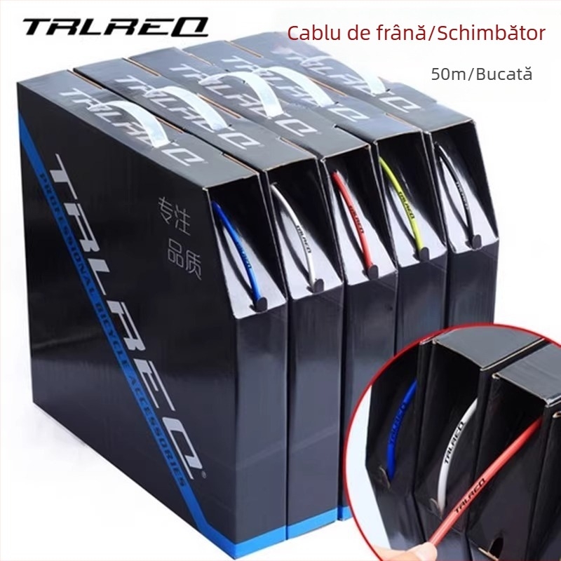 Tevi de cablu pentru bicicletă, pentru transmisie și frână, 4 mm și 5 mm, ambalate în cutie colorată, conductă de ungere