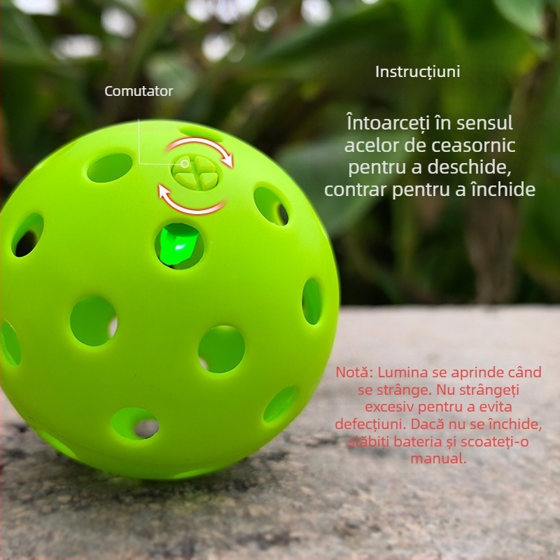 Minge pickleball cu 40 de găuri, TPE modificat, 30 g