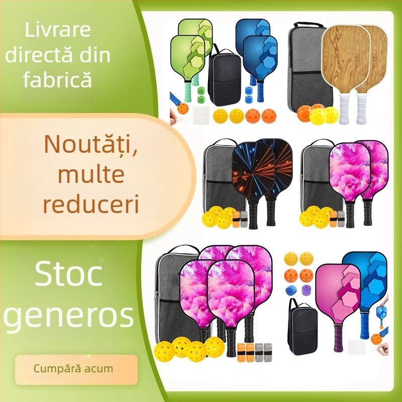 Paletă pickleball, design cu două culori, stil sport simplu; Material: fibră de carbon; Greutate: personalizabilă; Marcă: Altă