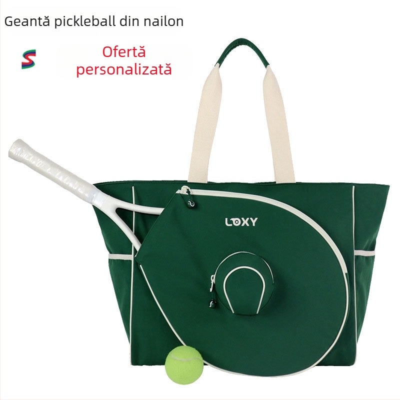 Geantă impermeabilă din nylon pentru pickleball, cu logo personalizat, pentru badminton și tenis — geantă multi-sport