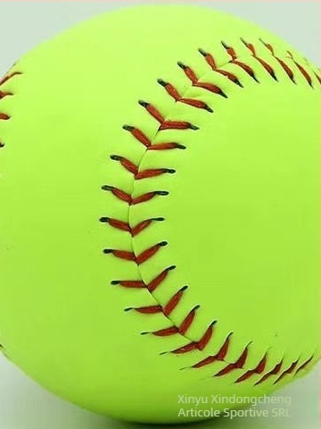 Minge de antrenament softball pentru elevi – PVC, nucleu solid, personalizare cu logo, potrivită pentru antrenamentele de educație fizică din școală.