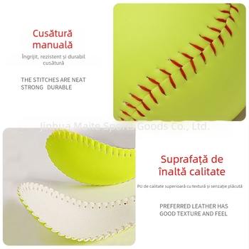 Softball Whiteng PVC, personalizabil pentru antrenamente