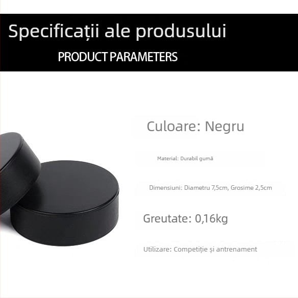 Puck de hochei pe gheață din cauciuc – imprimare logo disponibilă, personalizabil, origine Yiwu