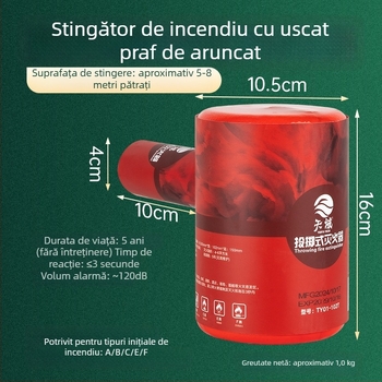 Heaven Stingător cu pulbere uscată, tip T, 0,8 kg