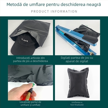 Sac de ambalare gonflabil pentru expedieri – protecție împotriva presiunii, pernă cu bule