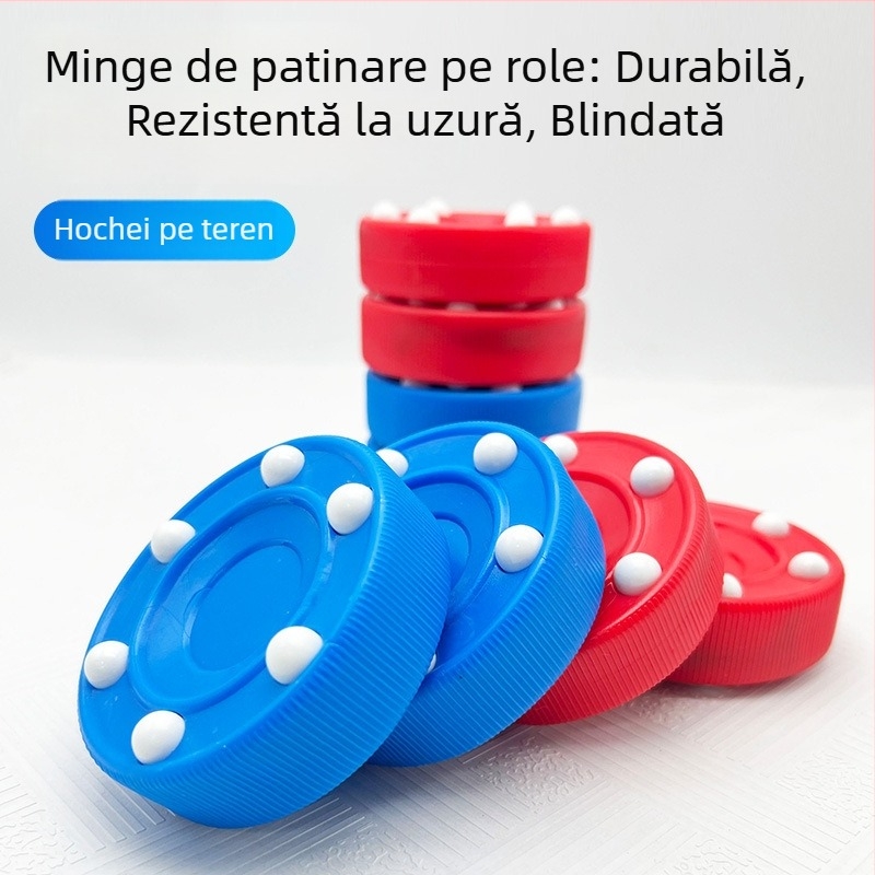 Minge de hochei pentru antrenament pe teren uscat, ABS material, rezistentă la uzură