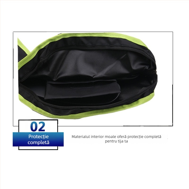 Geantă pentru bețe de hochei, material PU, capacitate mare, potrivită pentru hochei și sporturi de iarnă (Brand Chiou; Logo imprimat OK)