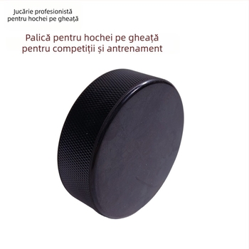 Puck de hochei pe gheață din cauciuc — Brand: Tfb; Material: Cauciuc; Imprimare siglă: Disponibilă; Personalizare: Disponibilă; Potrivit pentru hochei, spații sportive, genți sportive și alte sporturi cu mingi
