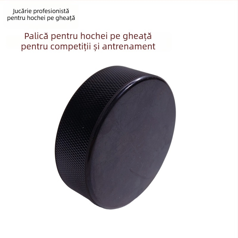 Puck de hochei pe gheață din cauciuc — Brand: Tfb; Material: Cauciuc; Imprimare siglă: Disponibilă; Personalizare: Disponibilă; Potrivit pentru hochei, spații sportive, genți sportive și alte sporturi cu mingi