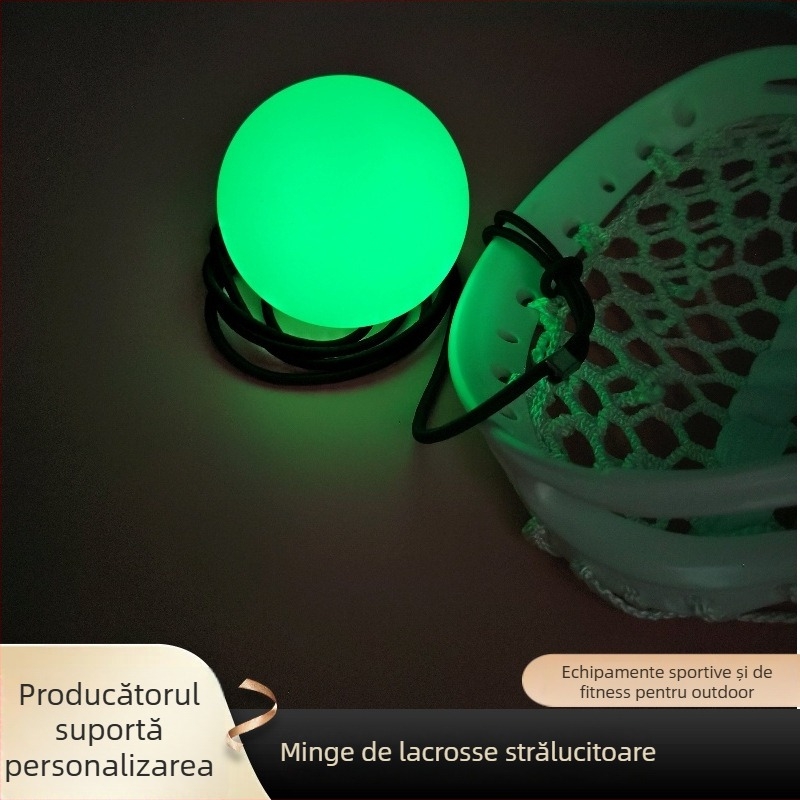 Minge luminoasă de hochei pe gazon cu frânghie – joc exterior pentru părinți și copii, PVC, imprimare siglă disponibilă