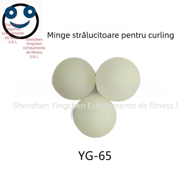 Minge de hochei PVC fosforescentă pentru hochei stradal și hochei pe gheață, 50 g, duritate 60–70°, logo tipărit