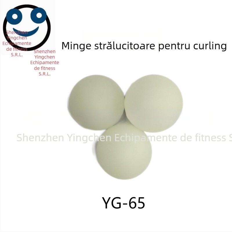 Minge de hochei PVC fosforescentă pentru hochei stradal și hochei pe gheață, 50 g, duritate 60–70°, logo tipărit