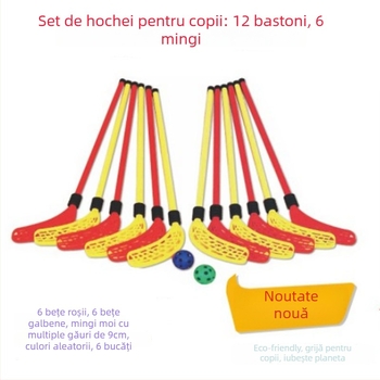 Set de hochei pentru copii – antrenament de integrare senzorială, dezvoltă prinderea și coordonarea mână-ochi, jucărie interactivă din plastic (7–14 ani)