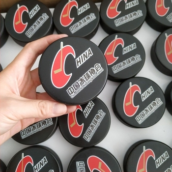 Puck de hochei din cauciuc pentru antrenamente pe gheață, cu logo personalizabil, potrivit pentru hochei, antrenamente și sport