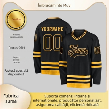 Tricou sport de fleece pentru bărbați cu imprimare 3D a literelor – guler în V, poliester 100%, imprimare digitală