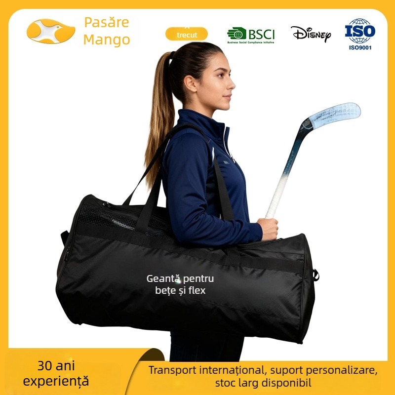 Geantă sportivă de călătorie, capacitate 56-75 L, din Oxford, buzunare interioare pentru laptop și cameră, buzunar pentru documente, închidere cu fermoar, mâner moale