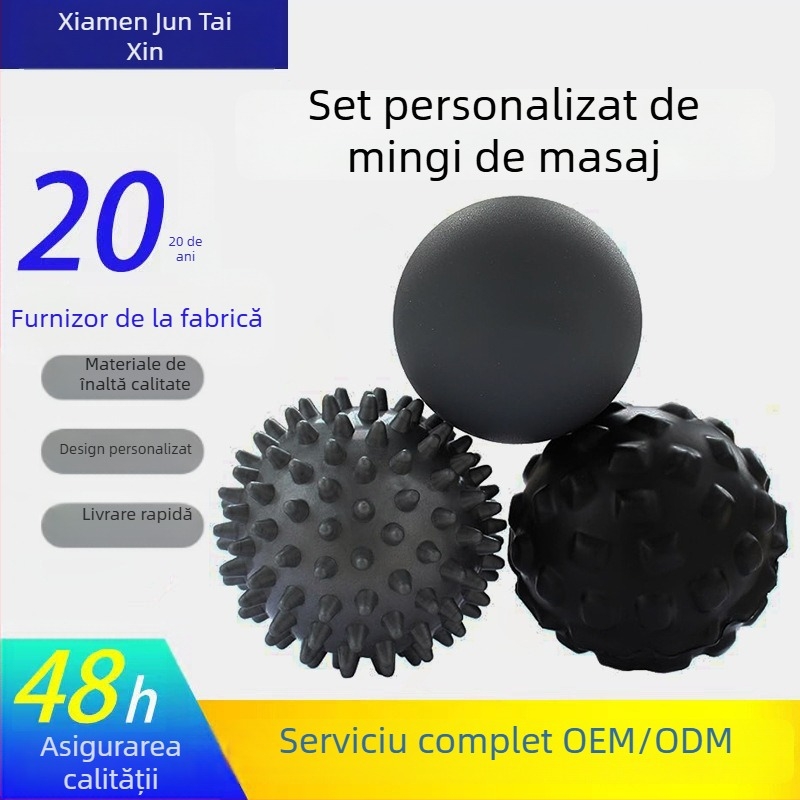 Set lacrosse fascia masaj – mingi de masaj din cauciuc, marcă JTX; imprimare logo disponibilă; procesare și personalizare disponibile; potrivit pentru echipamente de fitness, frumusețe și sport, tendințe sportive, mișcări de dans