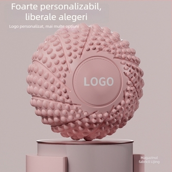 Minge de masaj fascia cu design dual pentru picior și relaxare a șoldului, minge de masaj pentru yoga