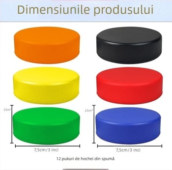 Puck de hochei din cauciuc, pentru antrenamente și meciuri, cu logo personalizabil