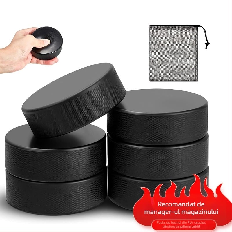 Puck de hochei din cauciuc, pentru antrenamente și meciuri, cu logo personalizabil