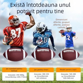 Minge de antrenament fotbal american – PU/PVC, cusută la mașină, brand Crossing the River Dragon