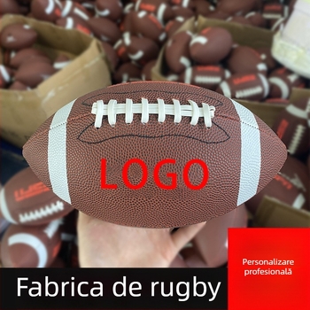 Minge rugby PU pentru antrenament Nr. 9, cusătură pe mașină, imprimare logo disponibilă, stil american