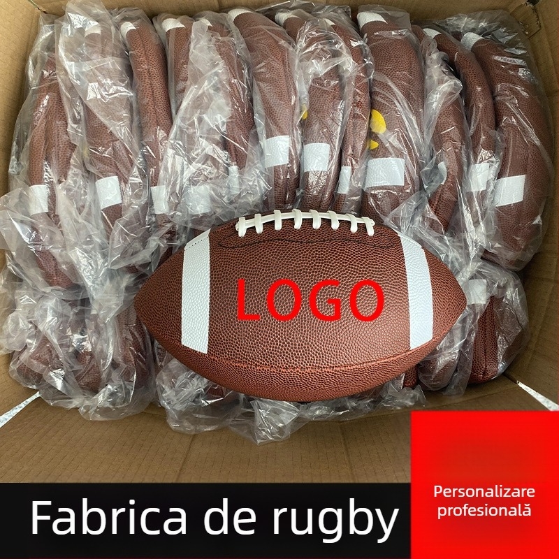 Minge rugby PU pentru antrenament Nr. 9, cusătură pe mașină, imprimare logo disponibilă, stil american