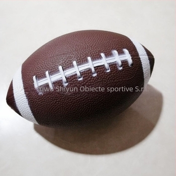 Minge rugby PVC pentru copii – jucărie antiderapantă pentru interior/exterior, cusătură adezivă, brand TTCJC, logo imprimat OK