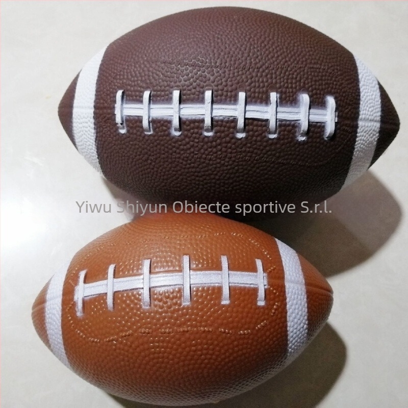 Minge rugby PVC pentru copii – jucărie antiderapantă pentru interior/exterior, cusătură adezivă, brand TTCJC, logo imprimat OK