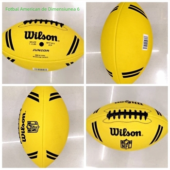 Minge rugby No. 5, material PU, cusătură cu mașină, logo tipărit OK