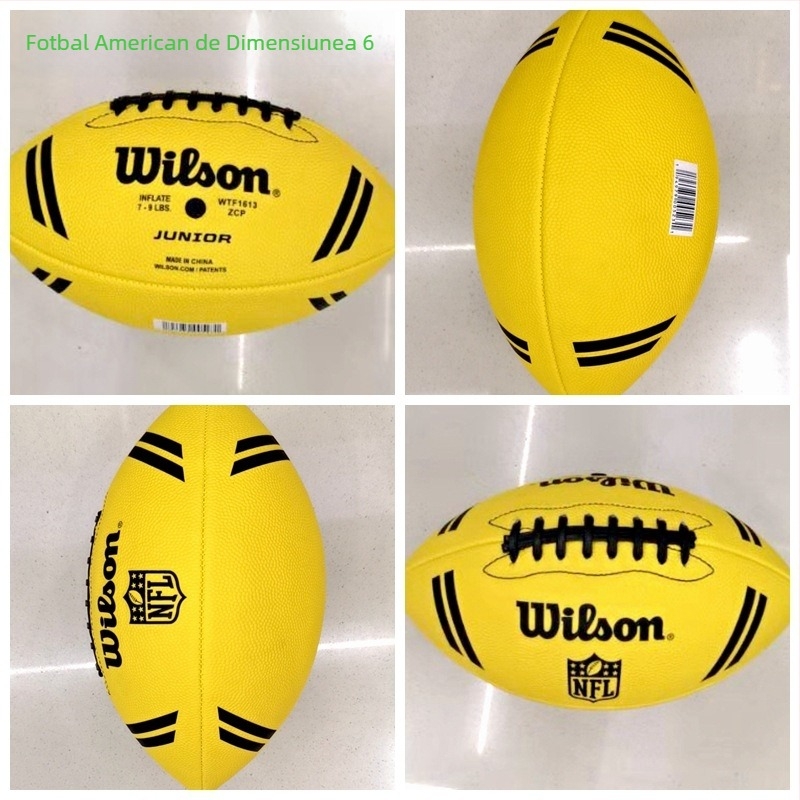 Minge rugby No. 5, material PU, cusătură cu mașină, logo tipărit OK