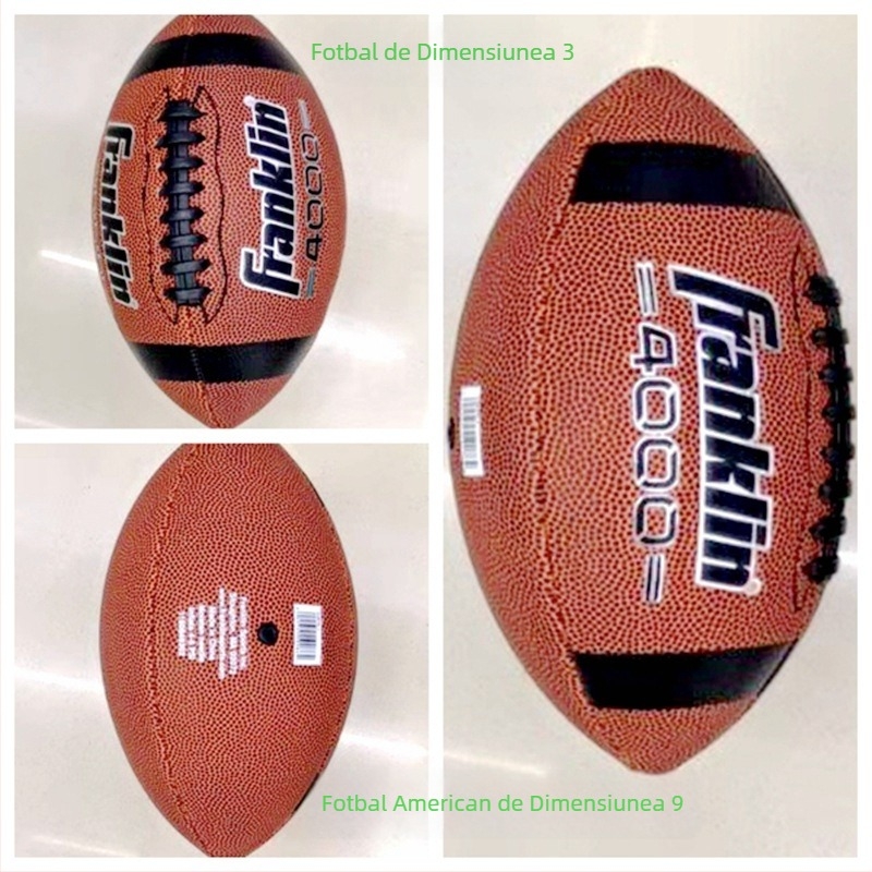 Minge rugby No. 5, material PU, cusătură cu mașină, logo tipărit OK