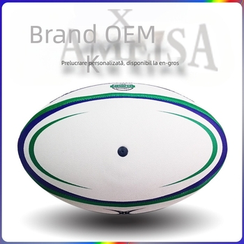Minge rugby personalizată — construcție din cauciuc, cusătură pe mașină, imprimare logo disponibilă