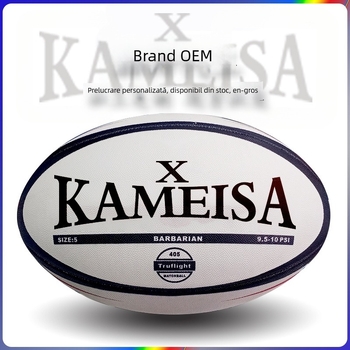 Minge rugby personalizată — construcție din cauciuc, cusătură pe mașină, imprimare logo disponibilă