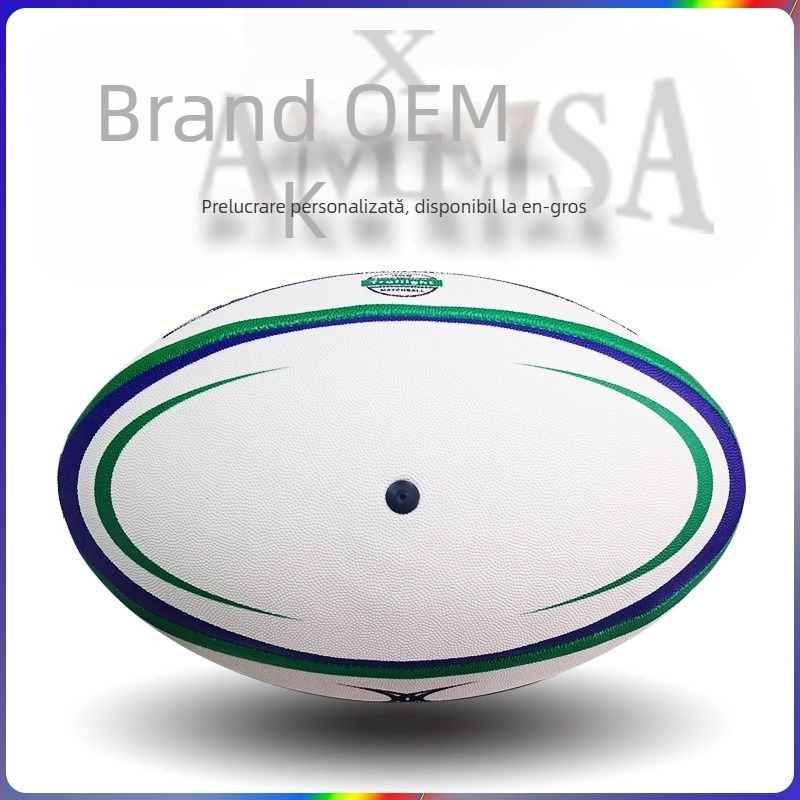 Minge rugby personalizată — construcție din cauciuc, cusătură pe mașină, imprimare logo disponibilă